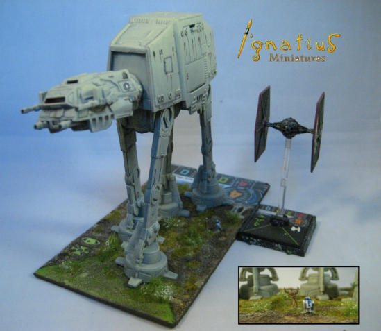 Imperial AT-AT Conversion for X-Wing miniature game