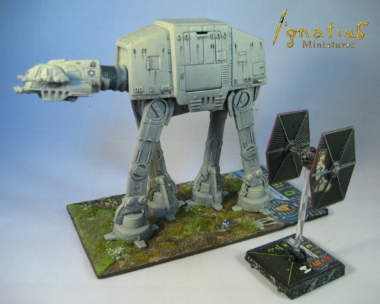 Imperial AT-AT Conversion for X-Wing miniature game
